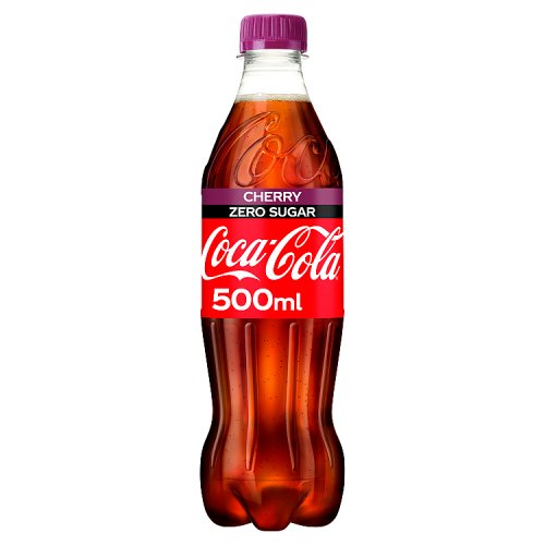 Snaps Coke Zero Cherry – Sugar Free Carbonated Soft Drink, 500ml Bottle