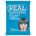 REAL Crisps Salt & Vinegar Potato Crisps – Gourmet Savory Snacks 35g