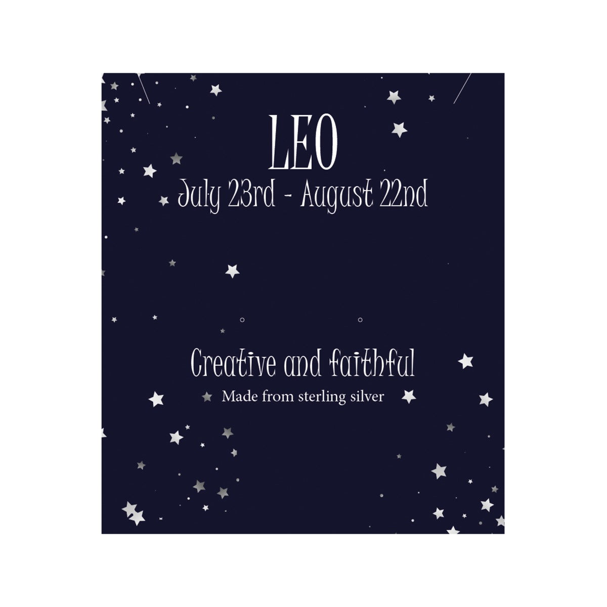 Gecko Jewellery Sterling Silver Zodiac Necklace - Constellation Pendant