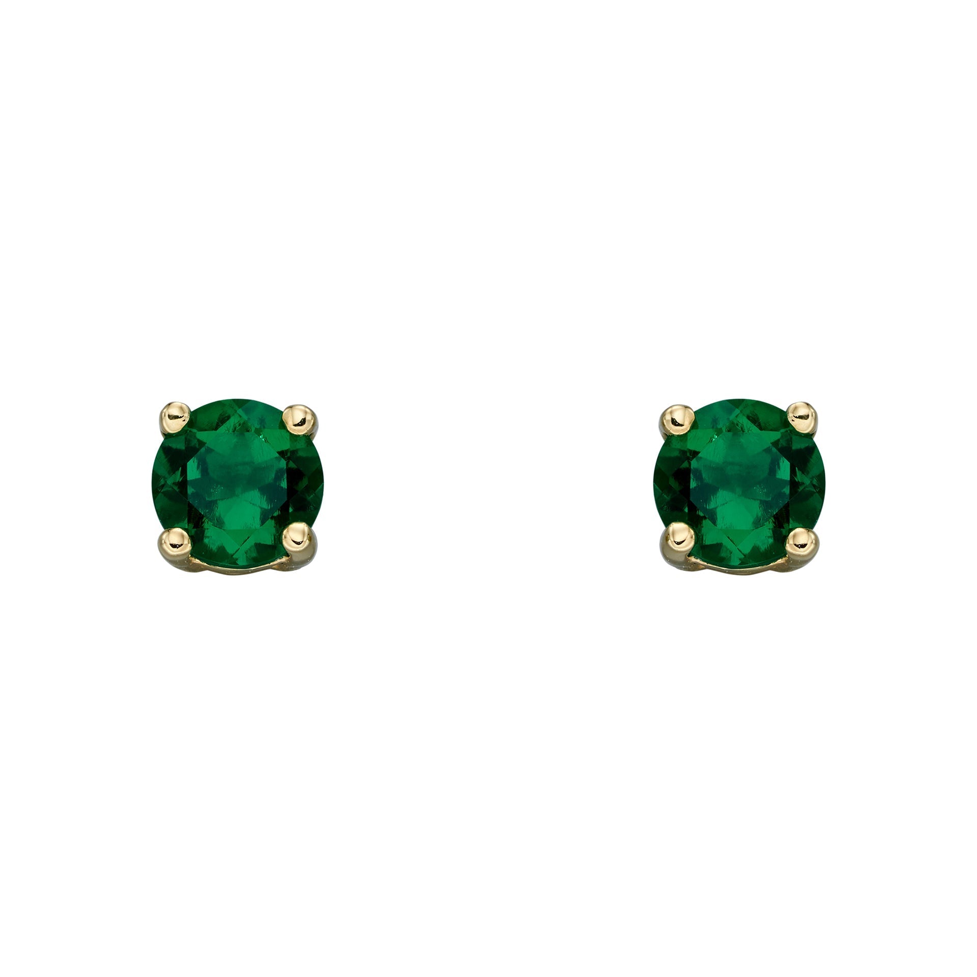 Gecko Jewellery 9ct Yellow Gold Birthstone Stud Earrings for Women