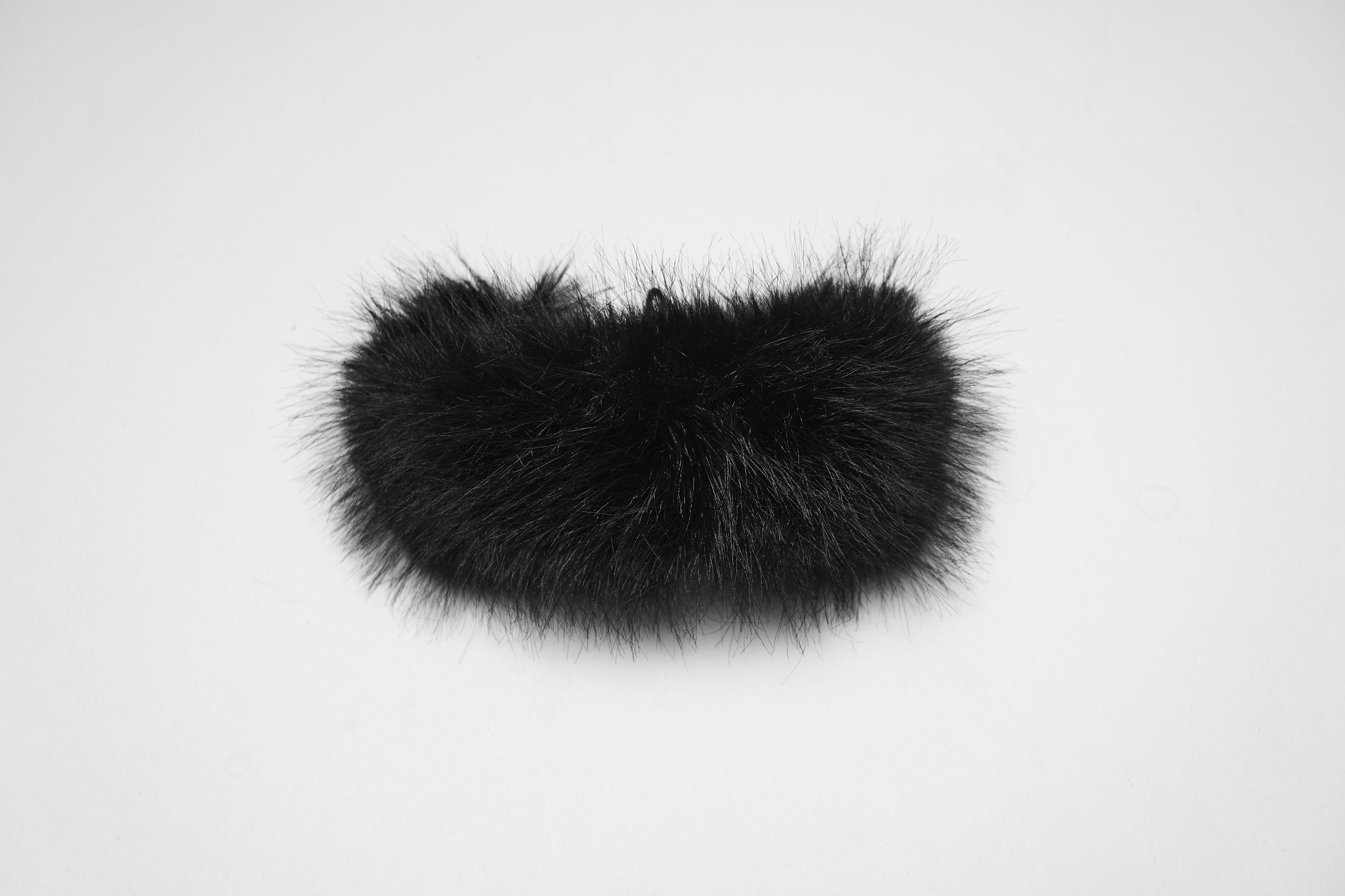 Punk Rave Fluffy Goth Gloves – Opera Length Mesh with Faux Fur Claws