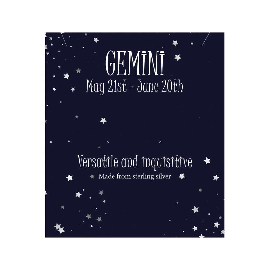 Gecko Jewellery Sterling Silver Zodiac Necklace - Constellation Pendant