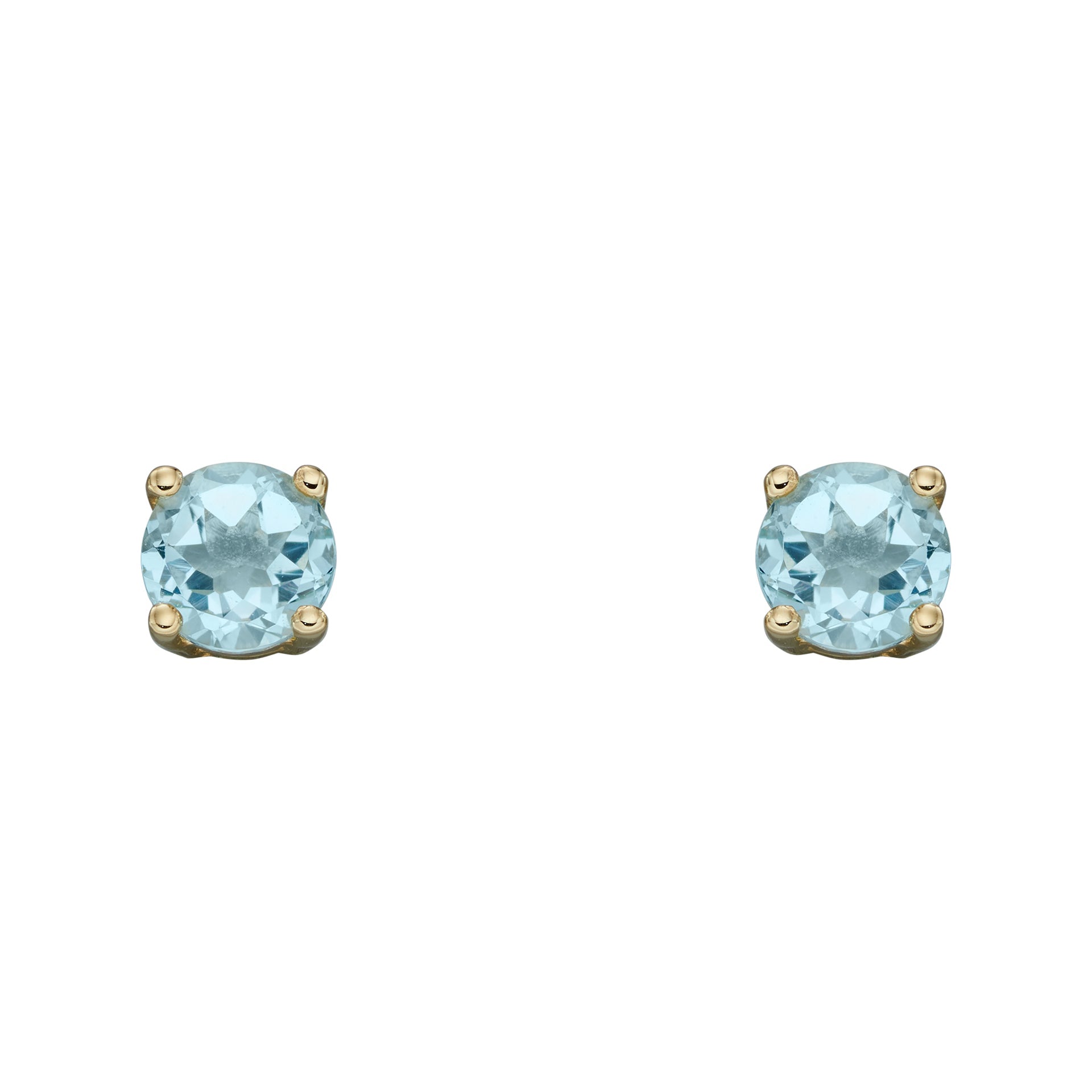 Gecko Jewellery 9ct Yellow Gold Birthstone Stud Earrings for Women