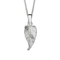 Leaf Drop Pendant Necklace in Silver by Gecko Jewellery Retail