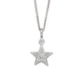 Gecko Jewellery Pave Set Star Pendant with Cubic Zirconia Stones