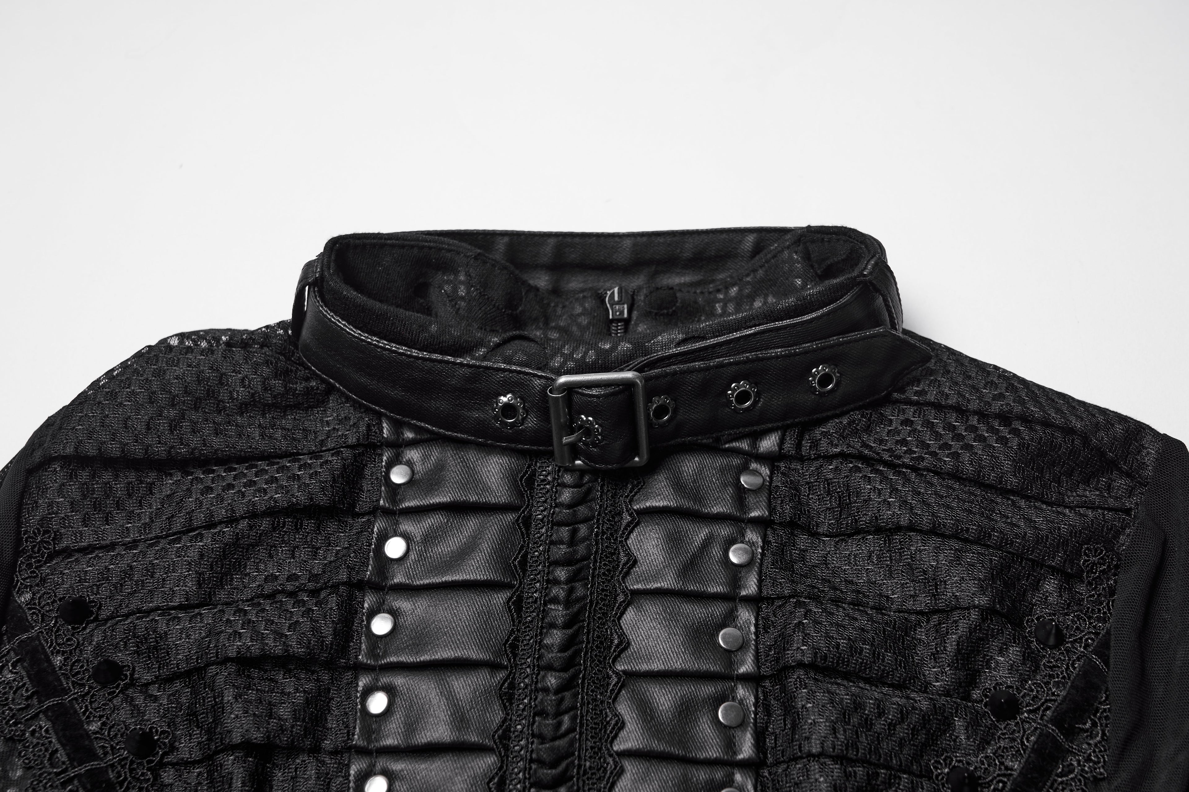 Punk Rave Seraphine Gothic Spinal Lace Panel Maxi Dress – Black
