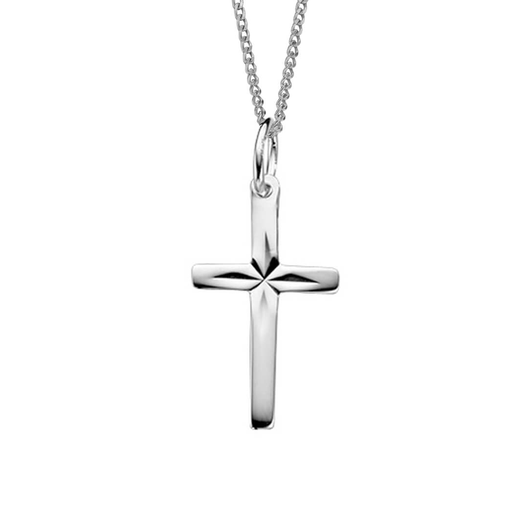 Diamond Cut Cross Pendant – Gecko Jewellery Retail Sentimental Charm