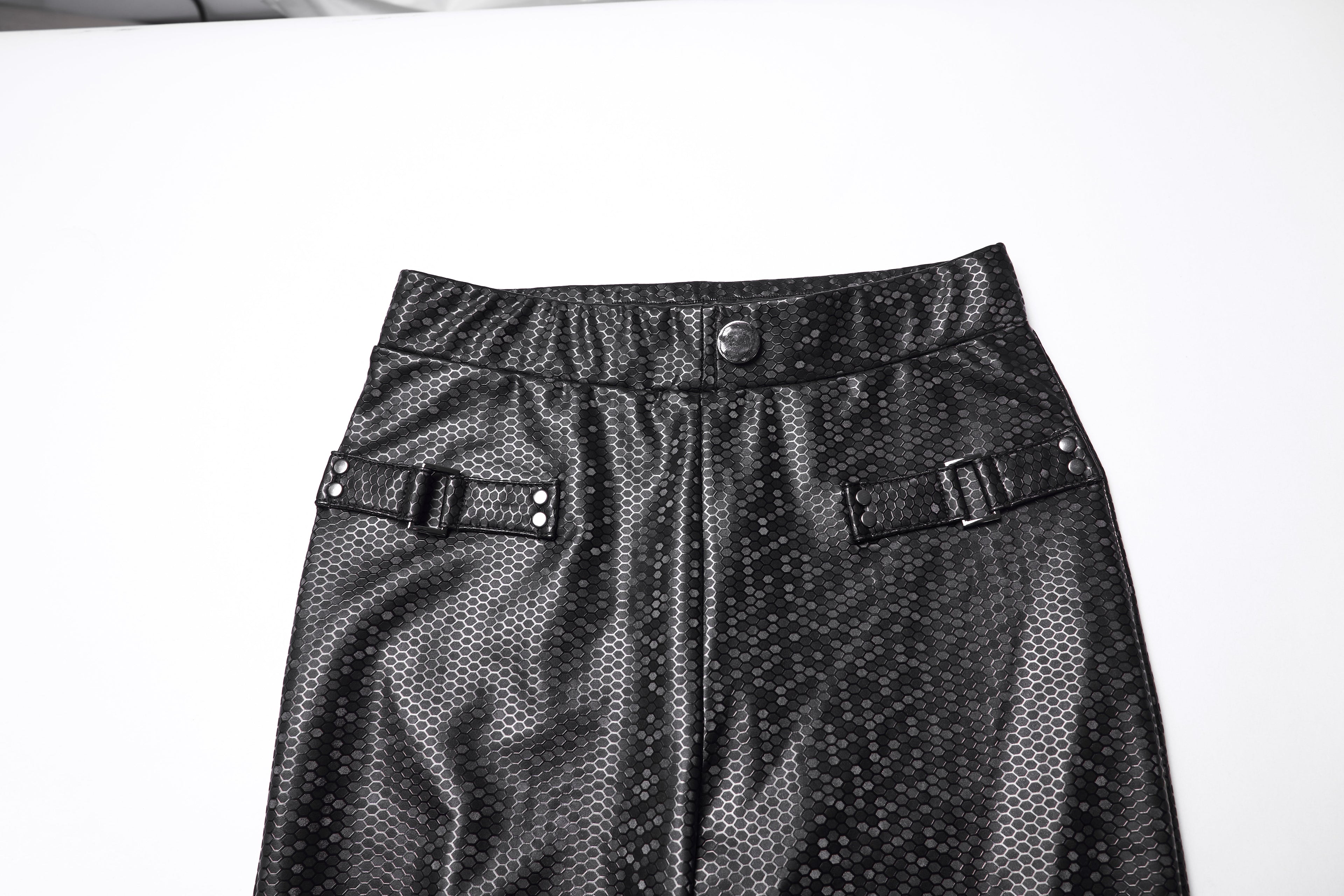 Punk Rave Ravenna Leggings – Black Prism Finish High-Waisted Skinny Fit