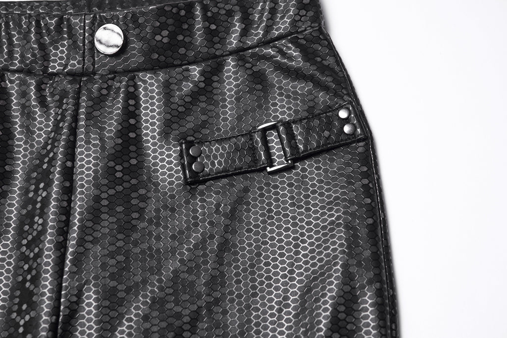 Punk Rave Ravenna Leggings – Black Prism Finish High-Waisted Skinny Fit