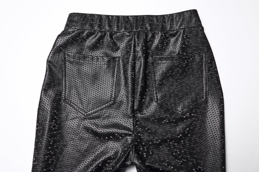 Punk Rave Ravenna Leggings – Black Prism Finish High-Waisted Skinny Fit