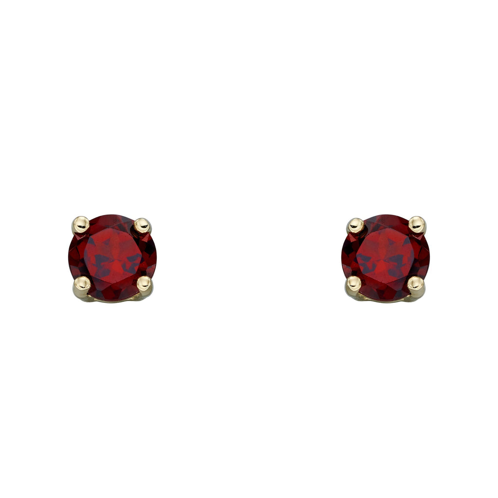 Gecko Jewellery 9ct Yellow Gold Birthstone Stud Earrings for Women