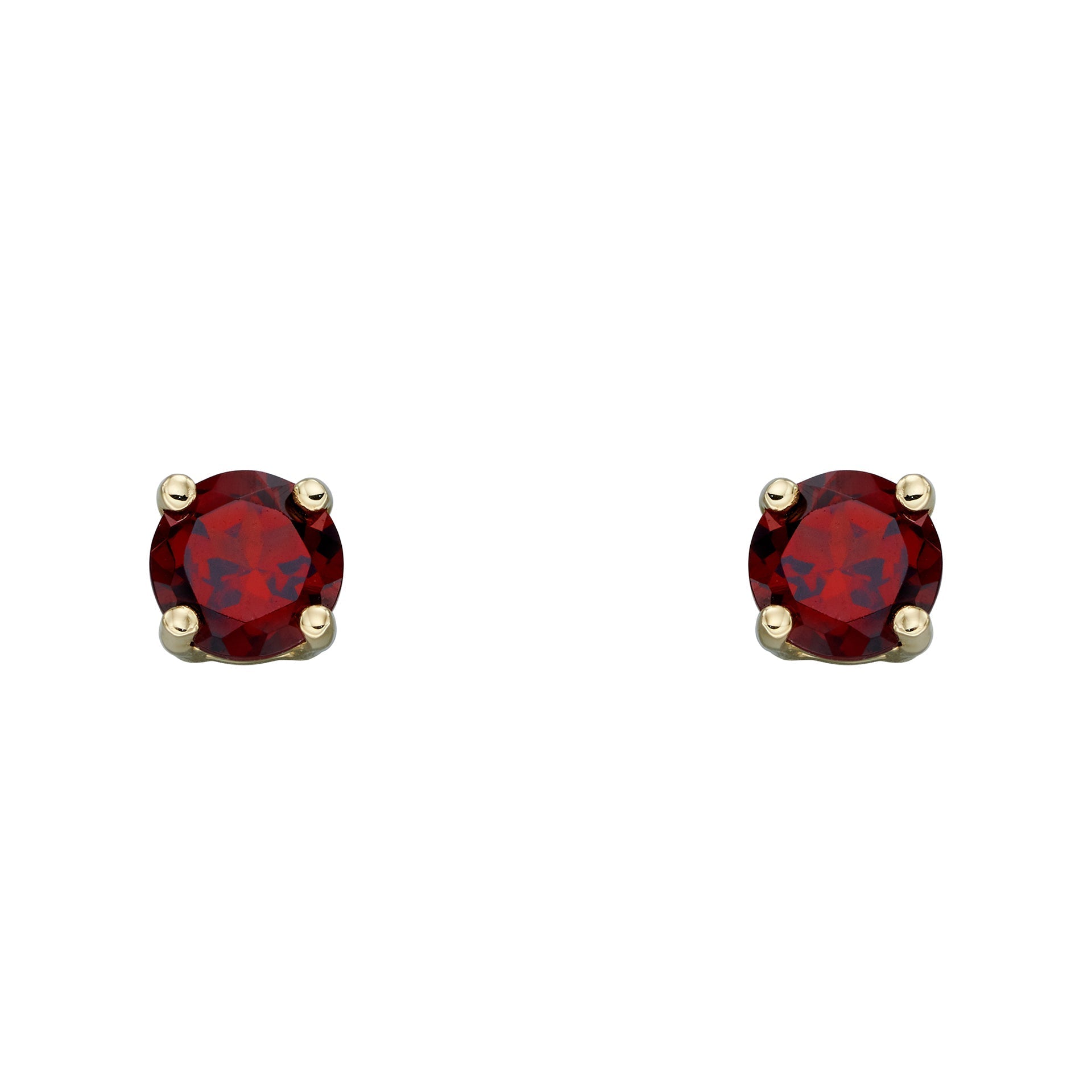 Gecko Jewellery 9ct Yellow Gold Birthstone Stud Earrings for Women
