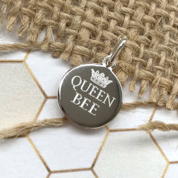 Gecko Jewellery 12mm Round Tag Pendant | Engravable Sterling Silver