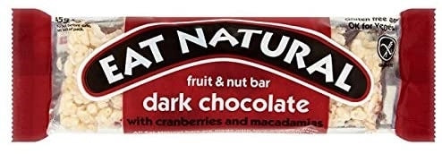 Eat Natural Cranberry & Macadamia Energy Bar - Gluten Free Snack 40g