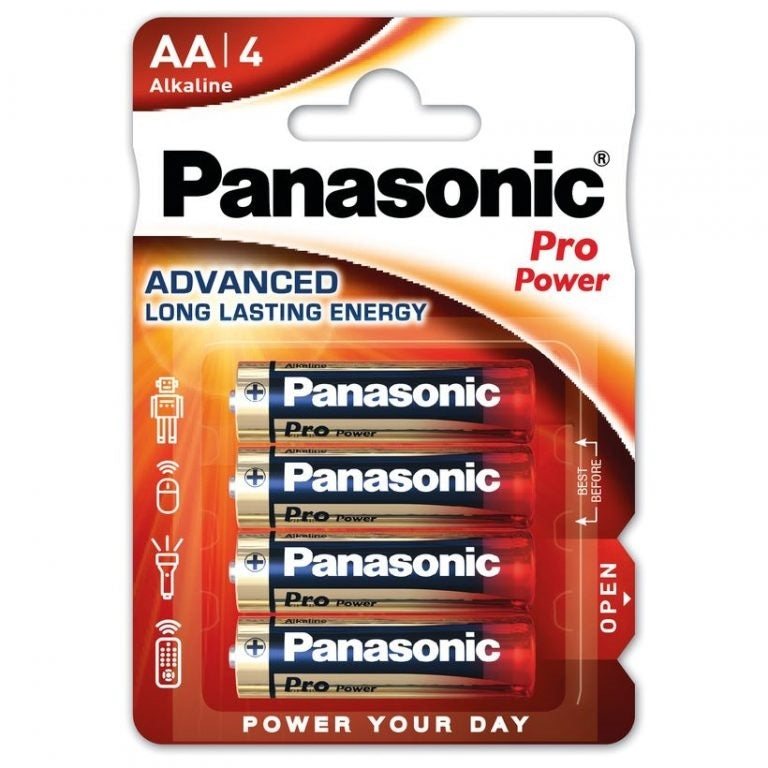 Panasonic Pro Power AAA Alkaline Batteries - Long-Lasting 4 Pack