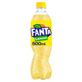 Fanta Lemon Citrus Soda – Refreshing Carbonated Soft Drink, 500ml Bottle