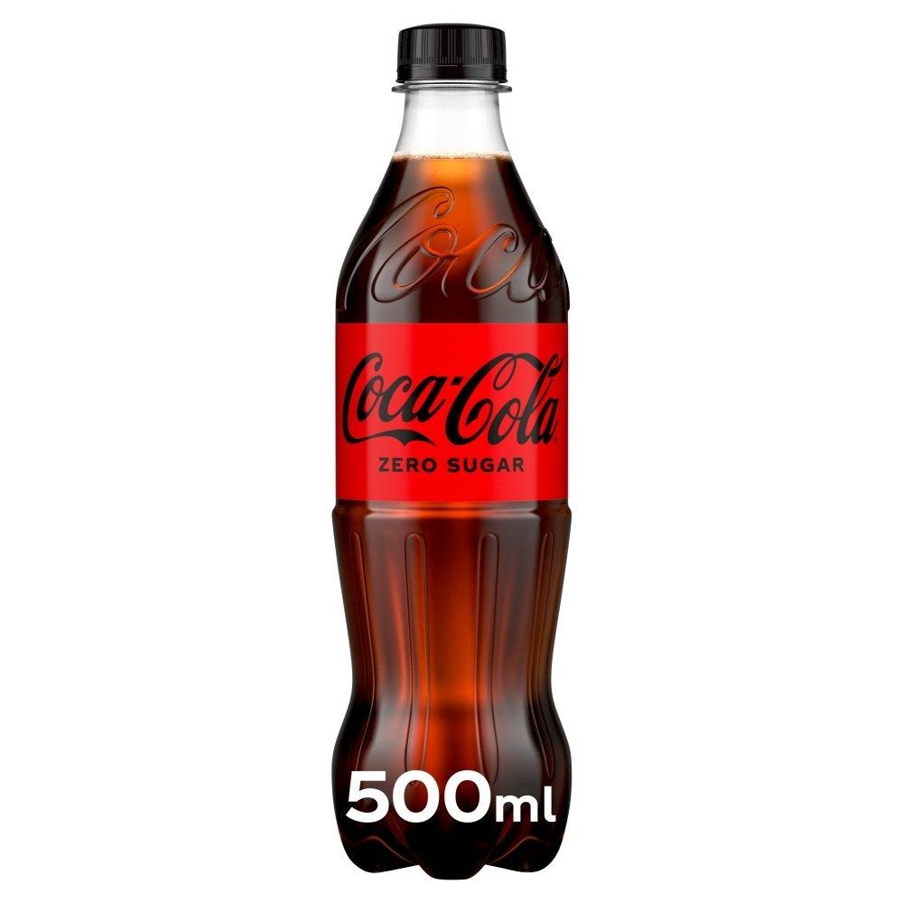 Coca-Cola Zero Sugar Soft Drink – 500ml Refreshing Carbonated Beverage