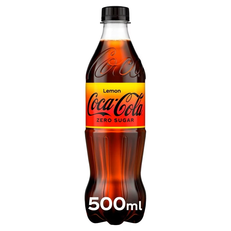 Coke Zero Lemon Soft Drink – Zero Sugar Refreshing Soda by Snaps 500ml