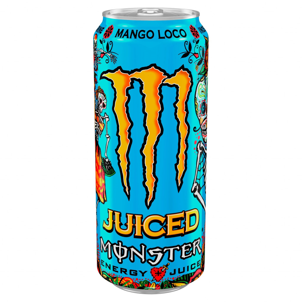 Monster Energy Mango Loco Fruit Juice Sparkling Drink - 500ml Can