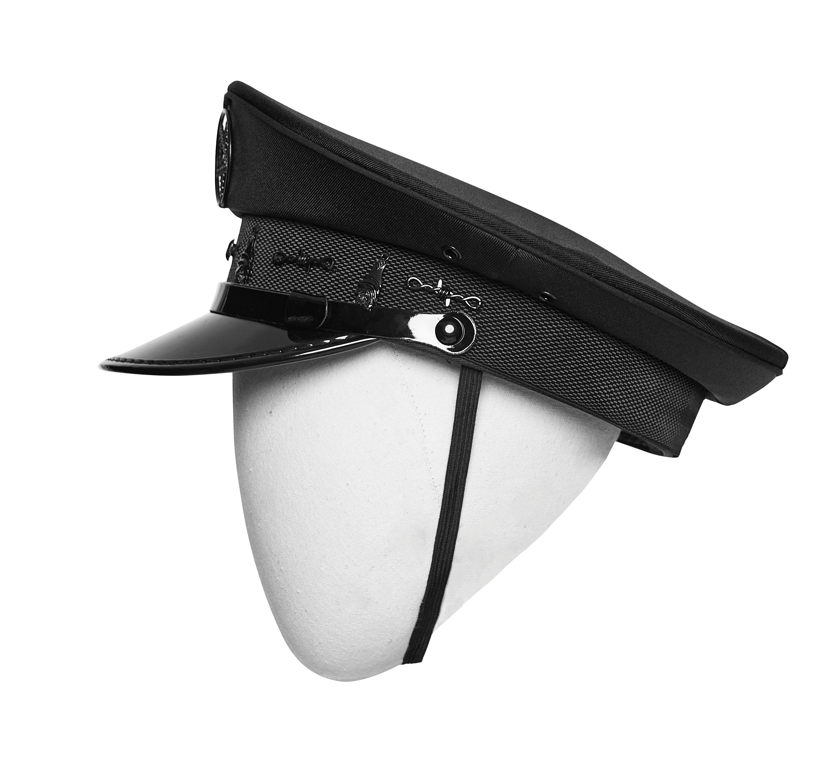 Punk Rave Malphas Dark Military Hat – Goth Pentagram Peaked Cap