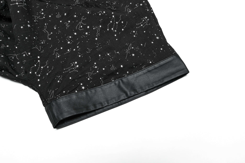 Punk Rave Augusta Constellation Print Kimono Jacket – Textured Tencel
