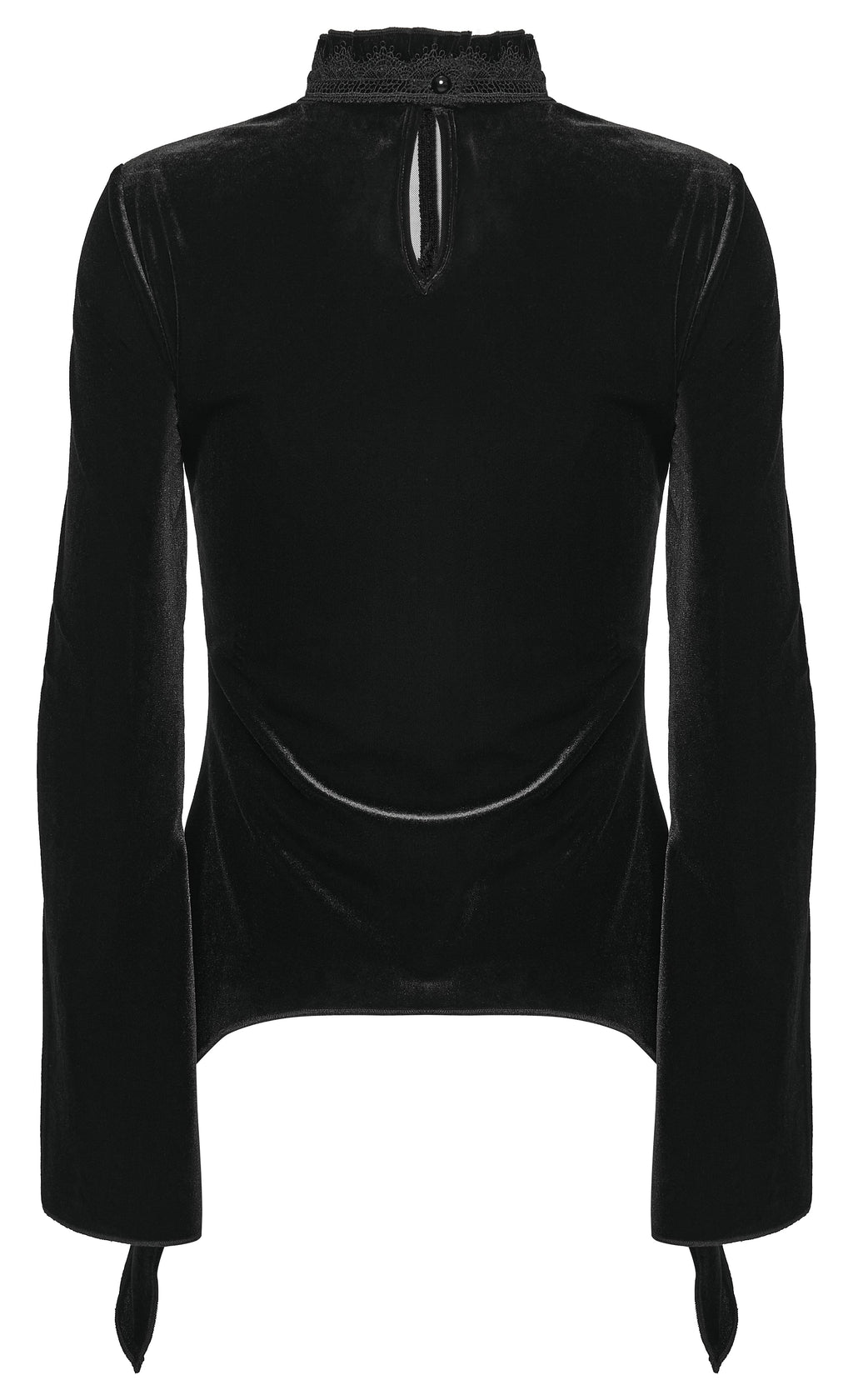 Punk Rave Belladonna Demon’s Hand Velvet T-Shirt | Gothic Slim Fit Top