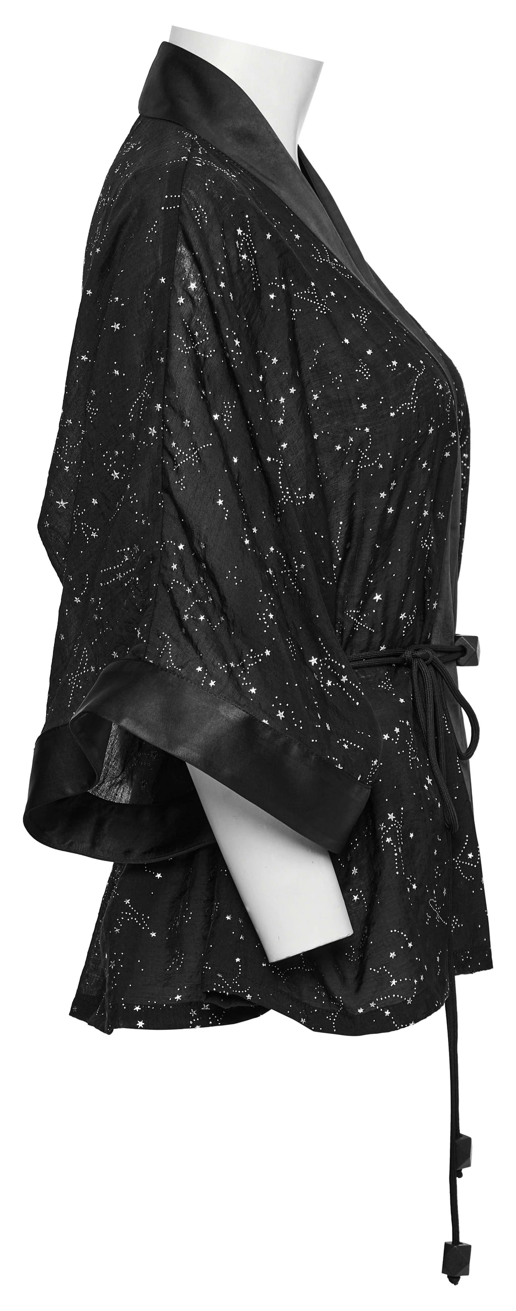 Punk Rave Augusta Constellation Print Kimono Jacket – Textured Tencel