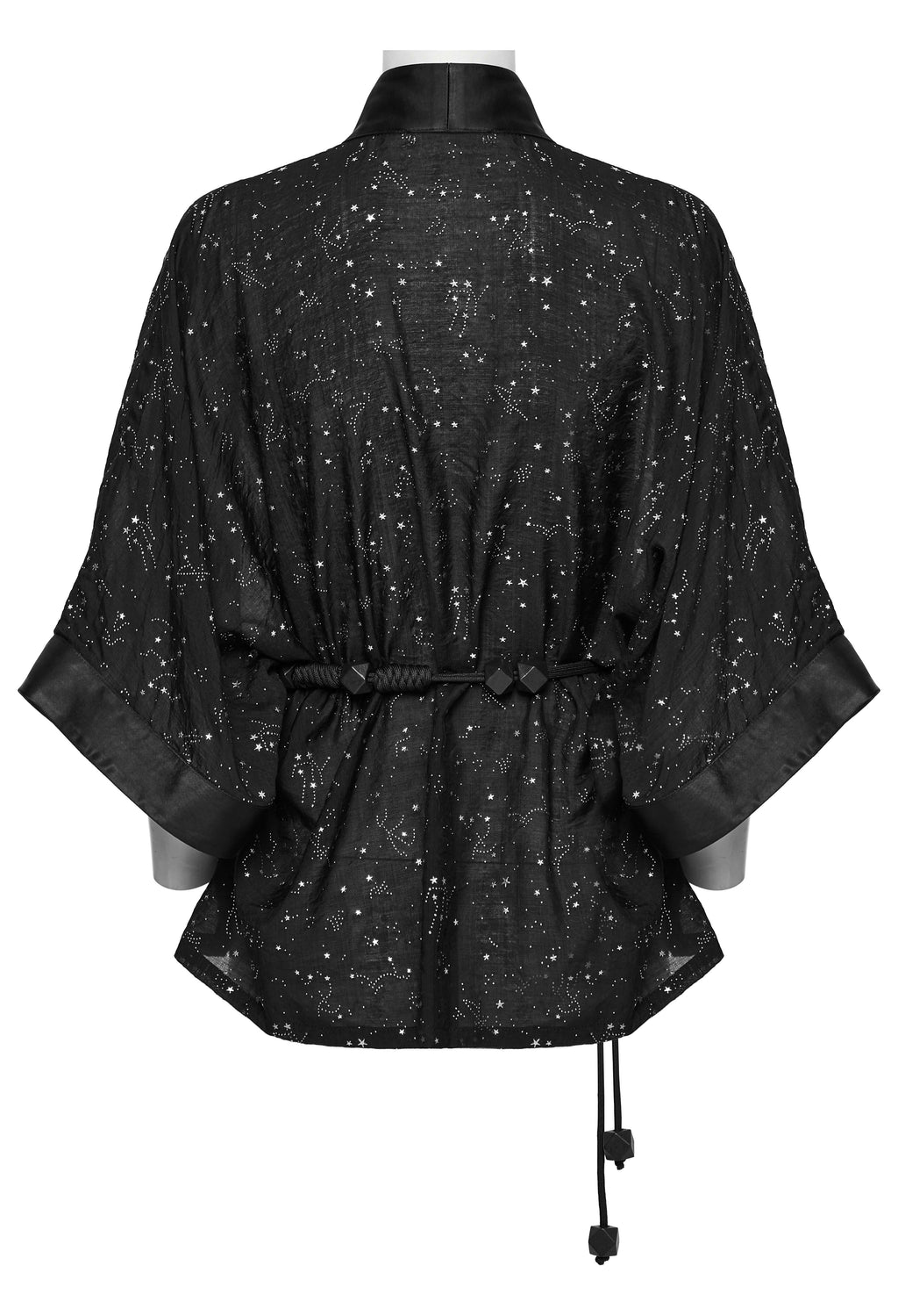 Punk Rave Augusta Constellation Print Kimono Jacket – Textured Tencel