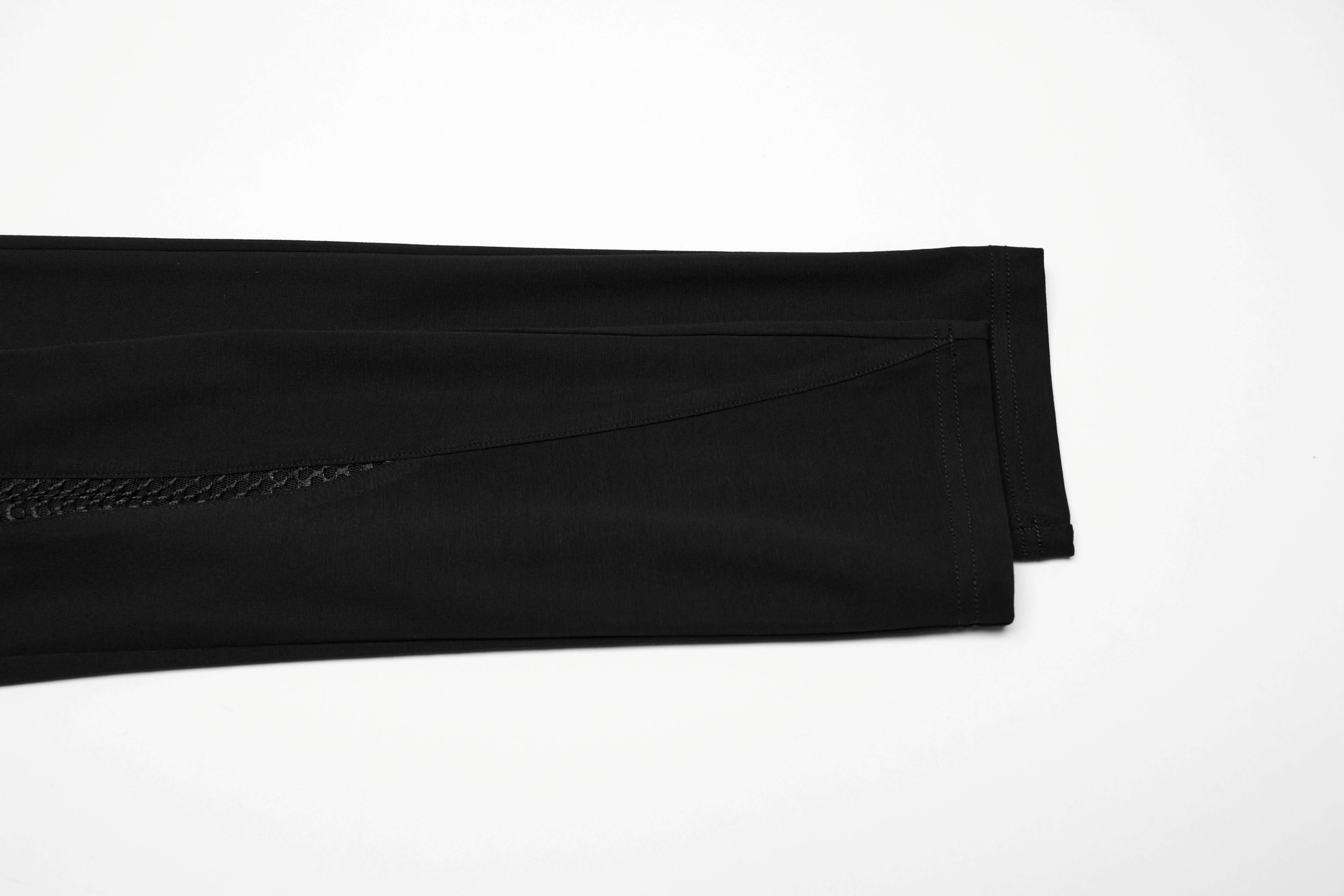 Punk Rave Ausha Leggings – Black Honeycomb Mesh and Knitted Fabric