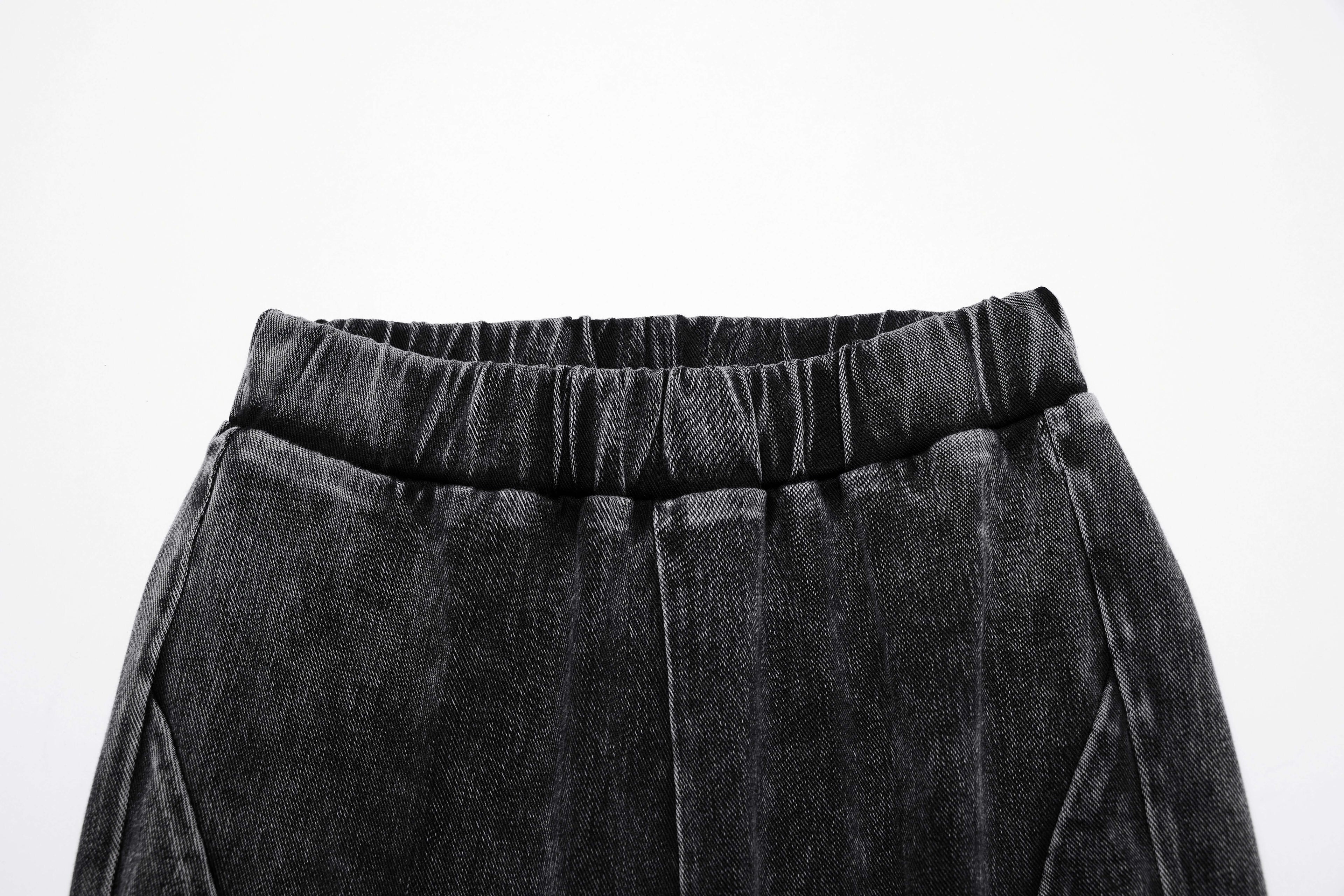 Punk Rave Breen Wasteland Bell Flared Trousers – Distressed Cotton