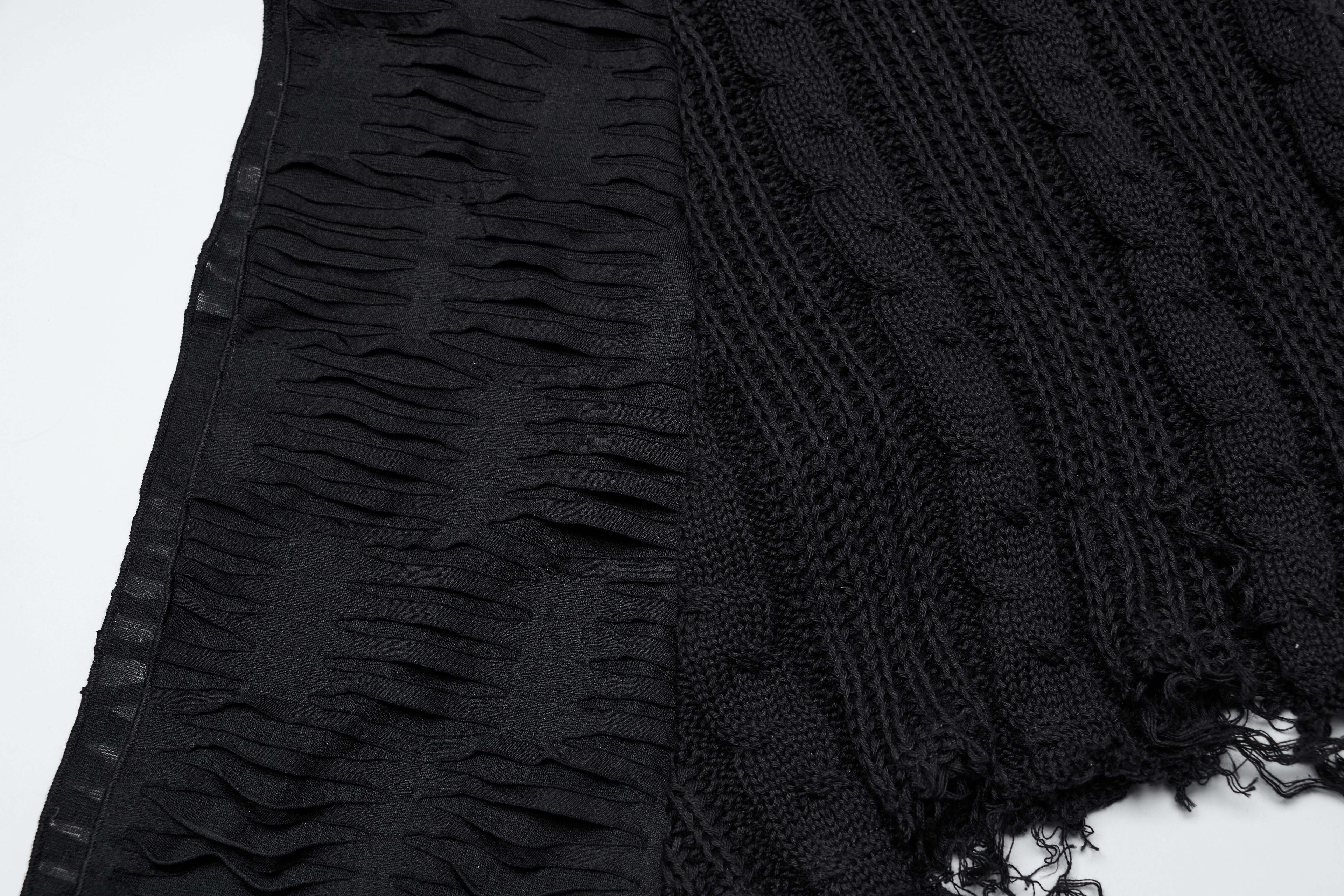 Punk Rave Anastasia Knitted Fishtail Skirt – Distressed Goth Lace Up