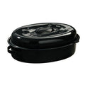 Orsina Carvara 42cm Black Enamel Self Basting Roaster with Rack