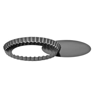 Orsina Non-Stick 20cm Loose Base Flan and Quiche Tin – Black Bakeware