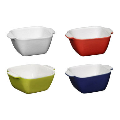 Orsina Ovenlove White Square 190ml Ceramic Baking Dish with Handles