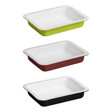 Orsina Ecocook Black Rectangular Roasting Dish | Non-Stick Bakeware
