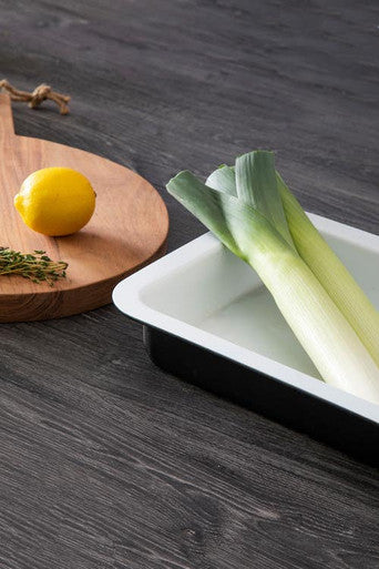 Orsina Ecocook Black Rectangular Roasting Dish | Non-Stick Bakeware