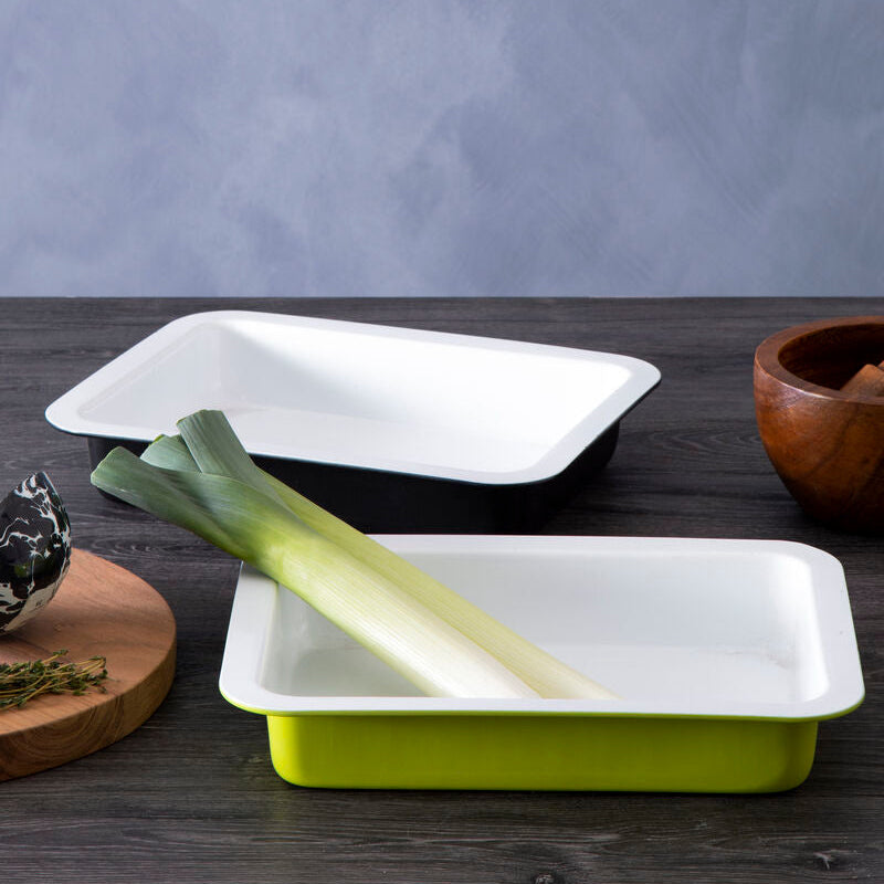 Orsina Ecocook Black Rectangular Roasting Dish | Non-Stick Bakeware