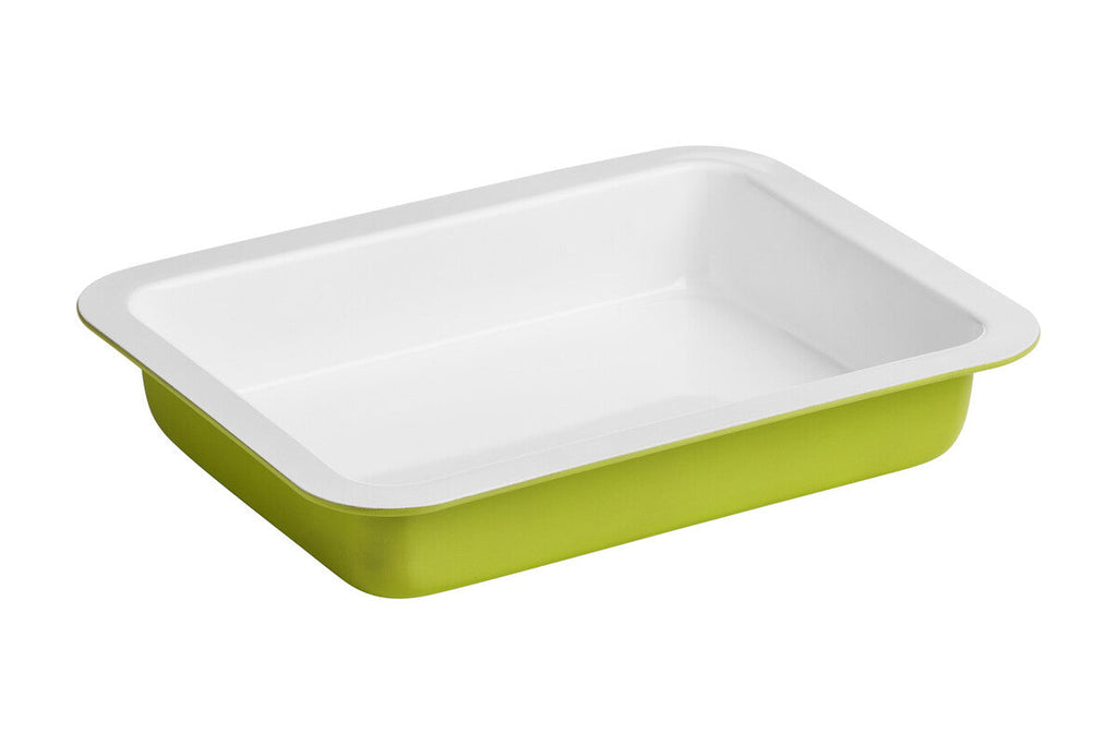 Ecocook Lime Green Non-Stick Ceramic Roasting Dish by Orsina