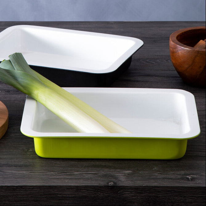 Ecocook Lime Green Non-Stick Ceramic Roasting Dish by Orsina