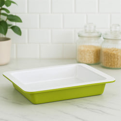 Orsina Ecocook Round Baking Dish – Lime Green Non-Stick Mineral Surface