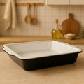 Orsina Ecocook Non-Stick Baking Dish with Handles – Black Roasting Pan