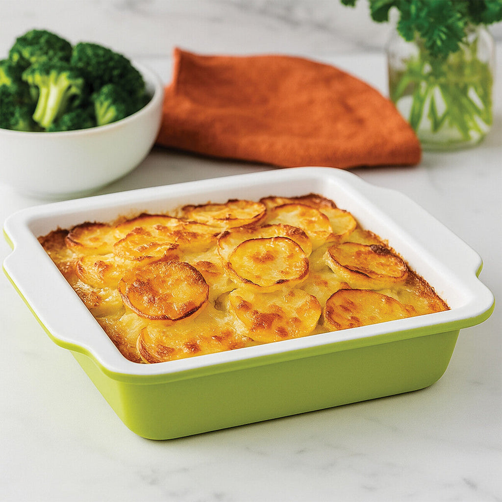 Orsina Ecocook Square Baking Dish – Non-Stick Lime Green Roasting Pan