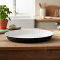 Orsina Ecocook Low Flan Dish – Non-Stick Black Tart Pan, 280°C Heat