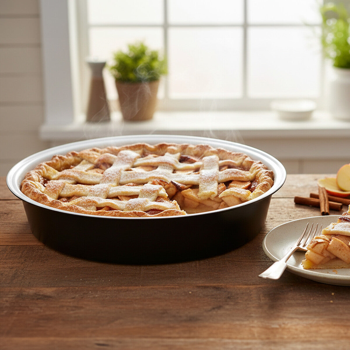 Orsina Ecocook Round Cake Tin – Non-Stick Black Deep Baking Pan