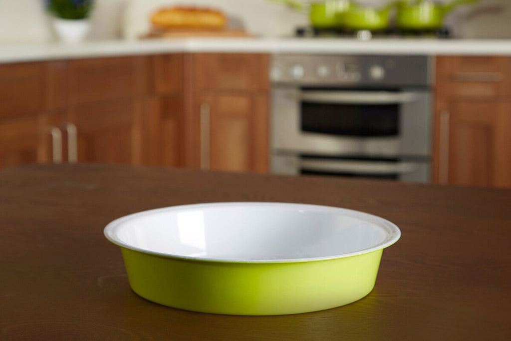 Orsina Ecocook Non-Stick Cake Tin – PTFE-Free Lime Green and White