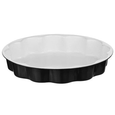 Orsina Ecocook Black Flan Dish – Non-Stick Mineral Quiche & Tart Pan