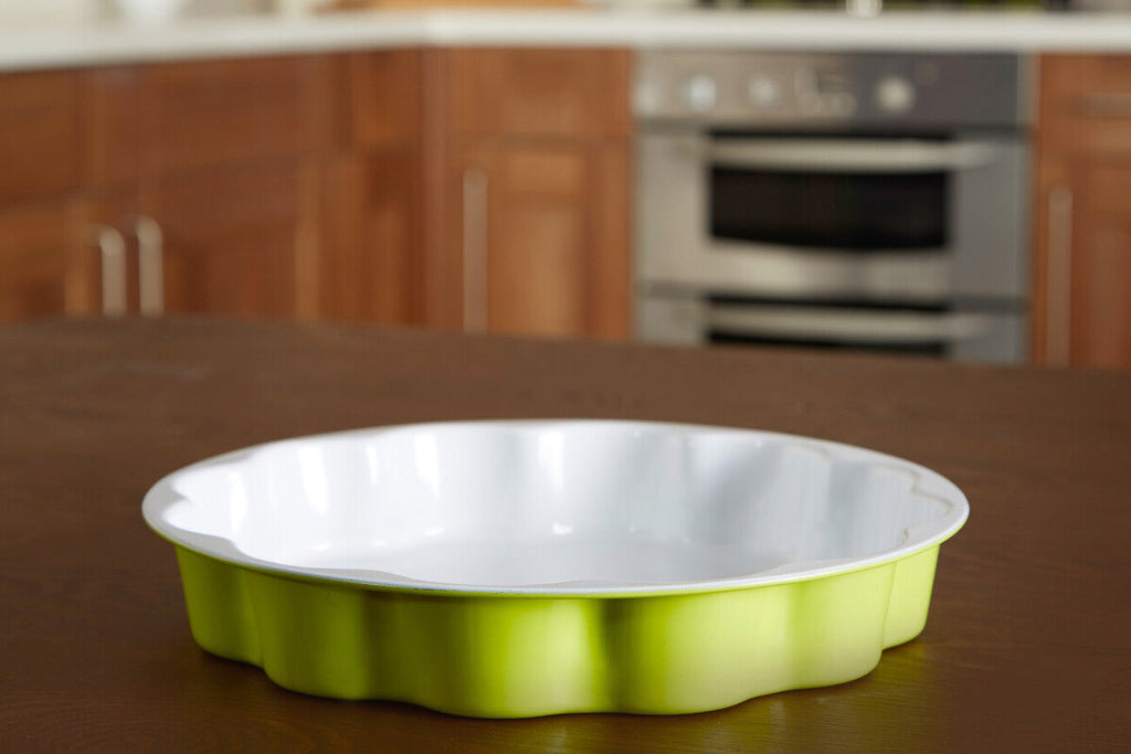 Orsina Ecocook Flan Dish – Non-Stick Lime Green Tart & Quiche Pan