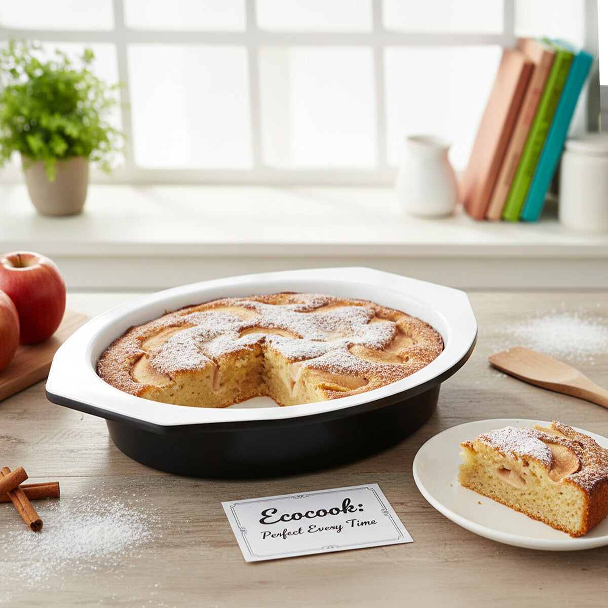 Orsina Ecocook Non-Stick Cake Tin with Handles – Matte Black Bakeware
