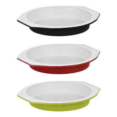 Orsina Ecocook Non-Stick Metal Cake Tin – Lime Green and White
