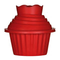 Orsina Hallie Red Giant Cupcake Silicone Mould Set – 3-Piece Bakeware